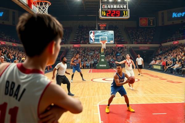 NBA录像中的男女风采